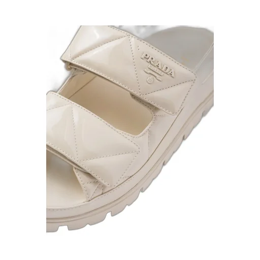Patent leather sandals