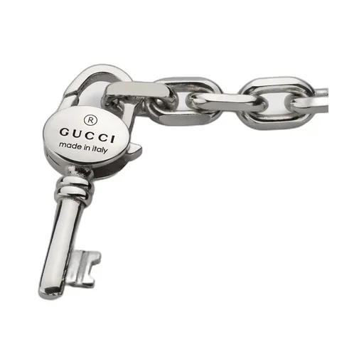 Trademark chain bracelet with key