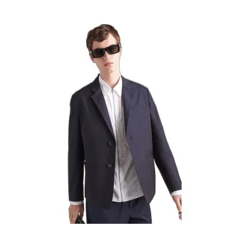 Single-breasted cotton jacket