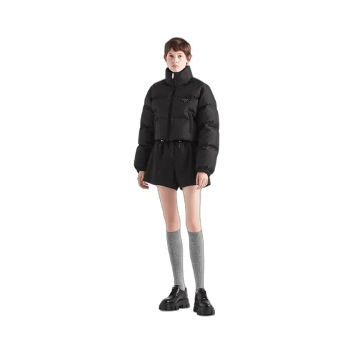 Printed nylon down jacket