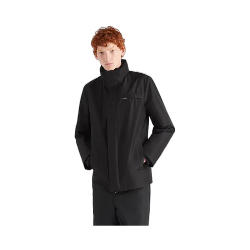 Technical fabric blouson jacket