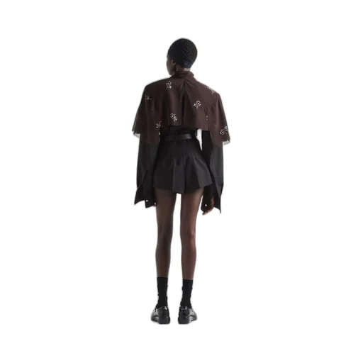 Print georgette cape