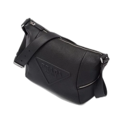 Leather bag with shoulder strap