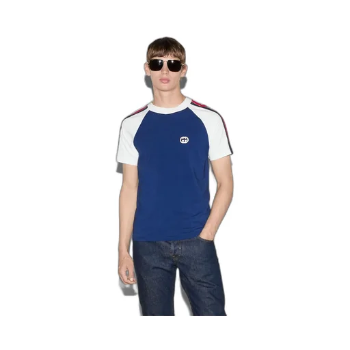 Cotton jersey T-shirt with patch