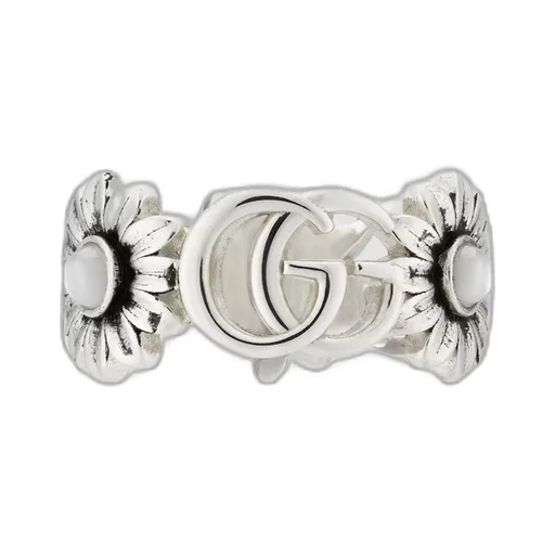GG Marmont mother of pearl ring