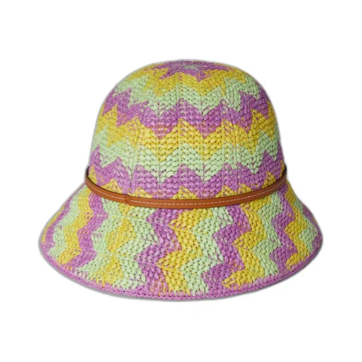 Chevron straw effect cloche
