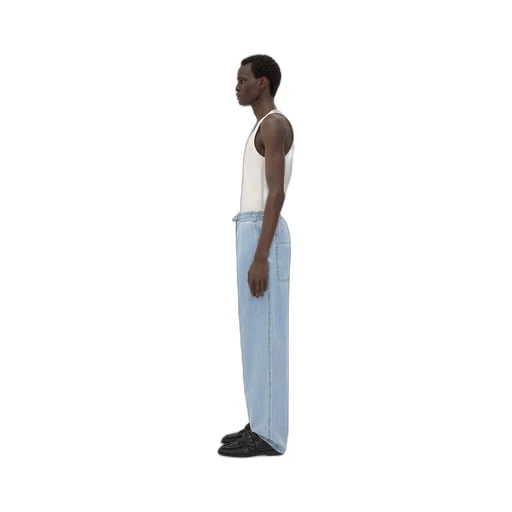 Light Bleached Elasticated Denim