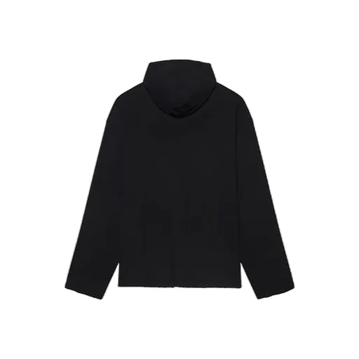 Unisex Free Letter Printing Sweatshirt Black