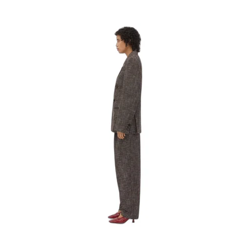 Wool And Cotton Pied De Poule Jacket