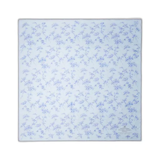 Printed silk twill scarf