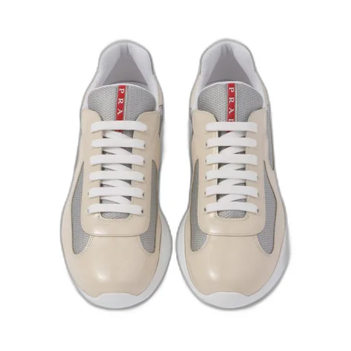 Prada America's Cup patent leather and bike fabric sneakers