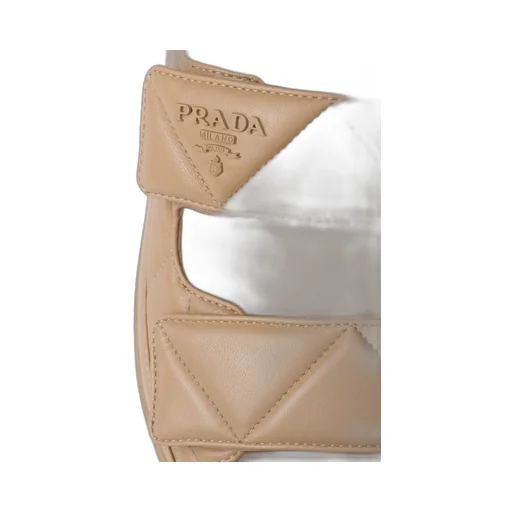 Padded nappa leather sandals