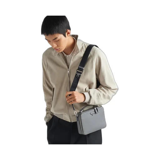 Medium Prada Brique Saffiano leather bag