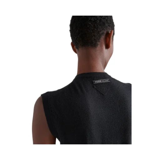 Cashmere zipper vest