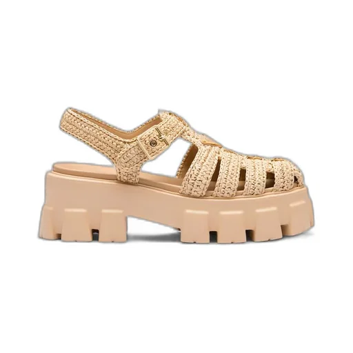 Monolith crochet cage sandals