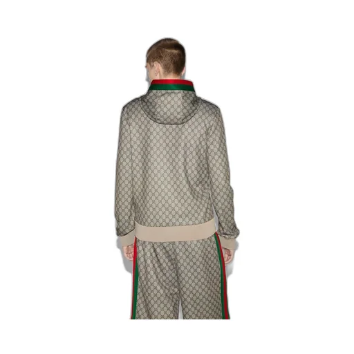 Technical jersey zip jacket with Web