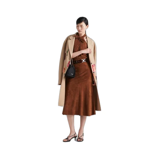 Suede skirt