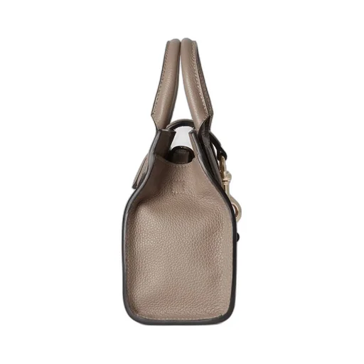 Small tote bag with hook closure