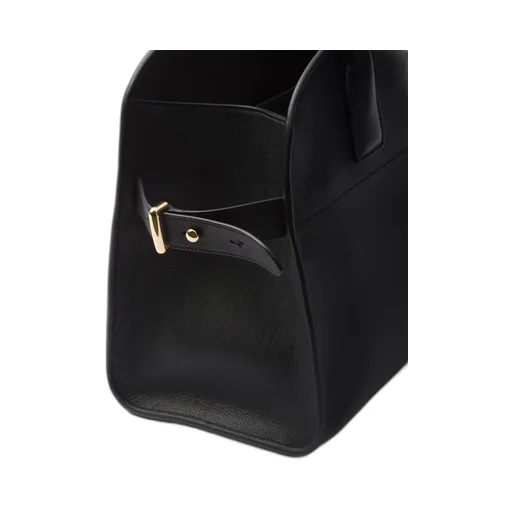 Medium leather tote bag