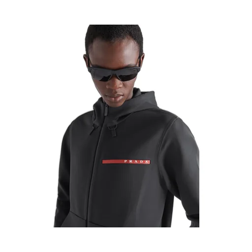 Technical fabric hoodie