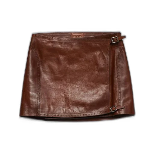 Leather miniskirt