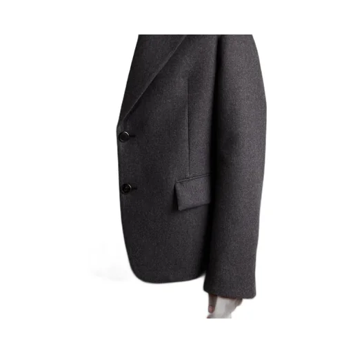 Single-breasted wool jacket