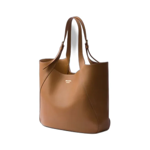 Large leather tote bag