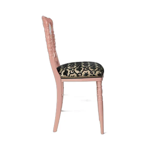 Wood chair with GG bees and stars