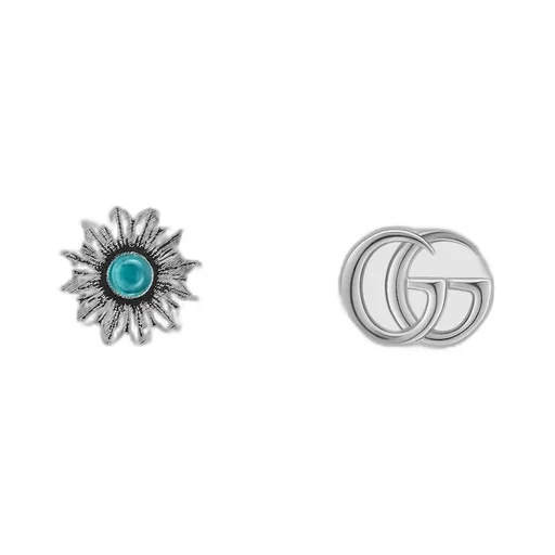 Double G flower stud earrings