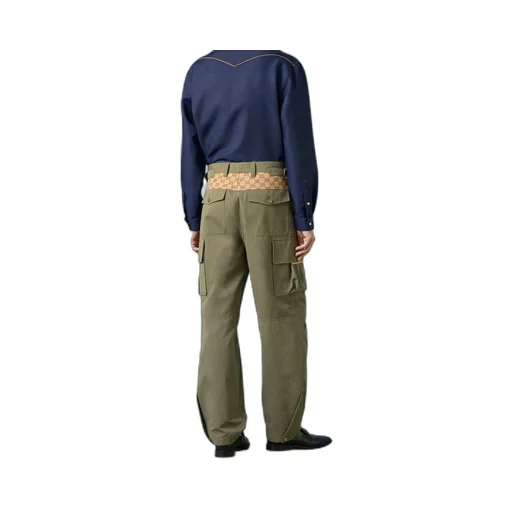 Gg Wide-Leg Cargo Pants