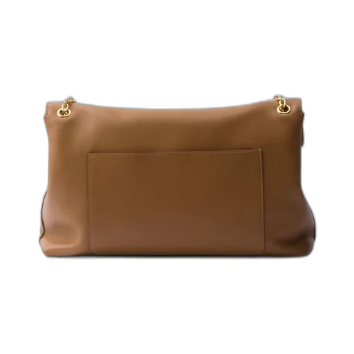 Large leather shoulder bag