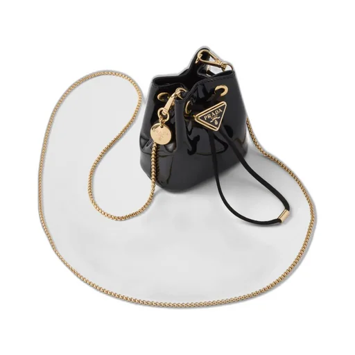 Patent leather mini-pouch