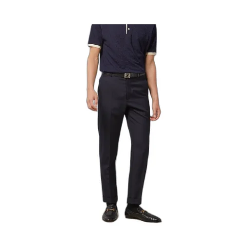 Wool twill trousers