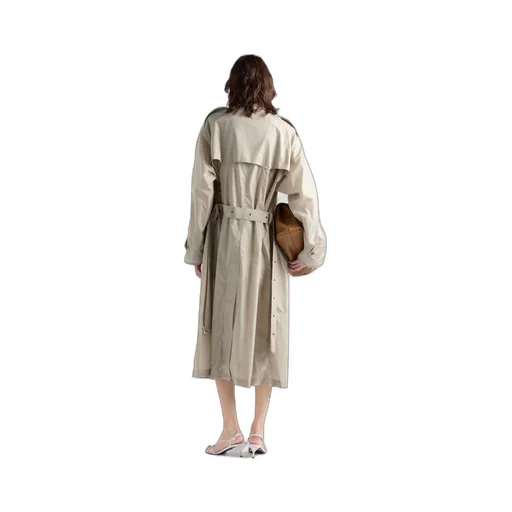 Light technical fabric trench coat