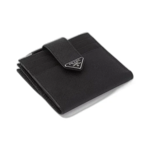 Saffiano leather card holder