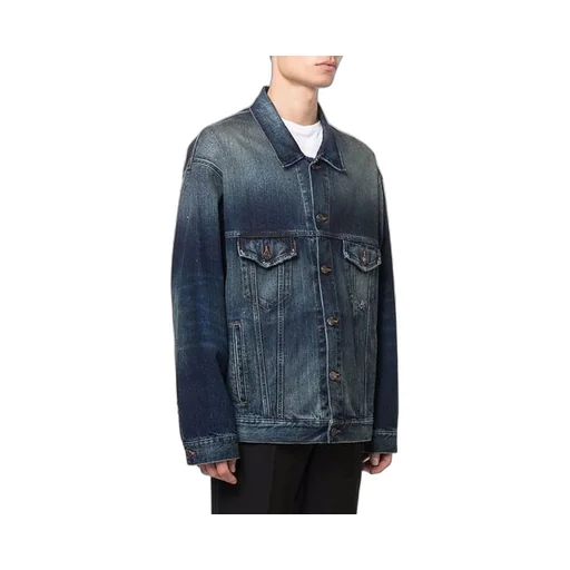 Embroidered Logo Denim Jacket