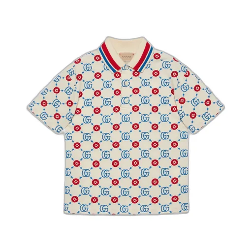 Children's Double G cotton polo top