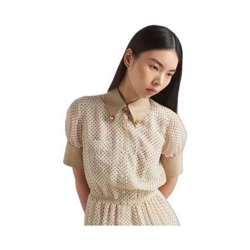 Printed georgette dress