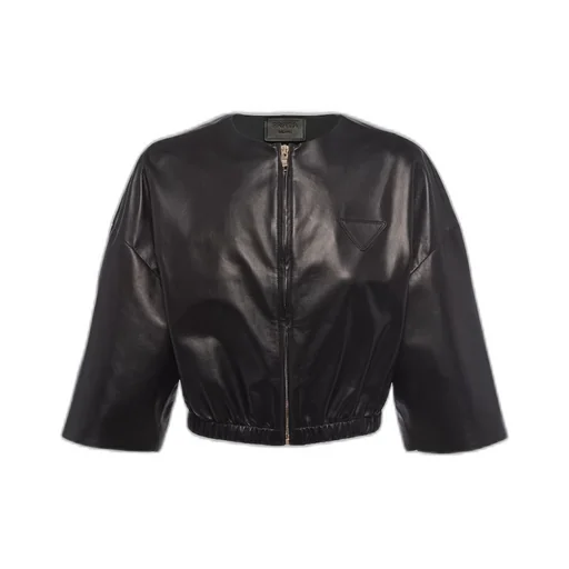 Nappa leather bomber jacket