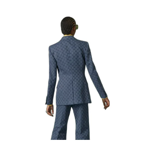 GG linen cotton jacquard jacket