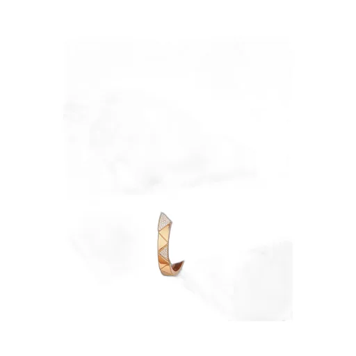 Eternal Gold bangle bracelet in yellow gold with pavé diamonds