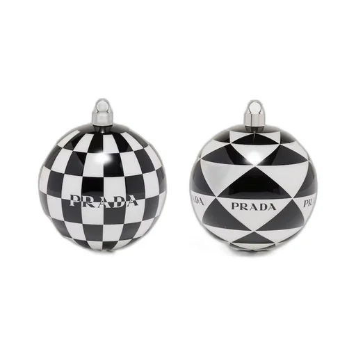 Glass Christmas ornament set