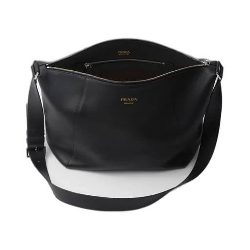 Leather shoulder bag