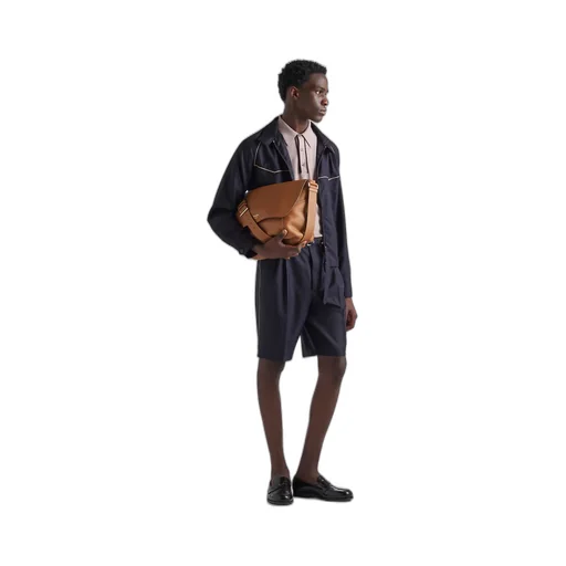 Large leather shoulder bag