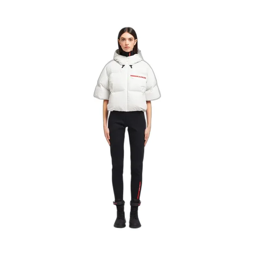 Light Re-Nylon hooded puffer jacket