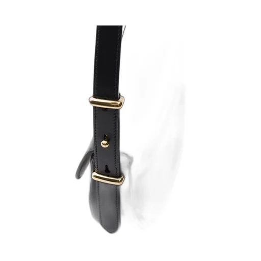 Prada Arqué leather shoulder bag with flap
