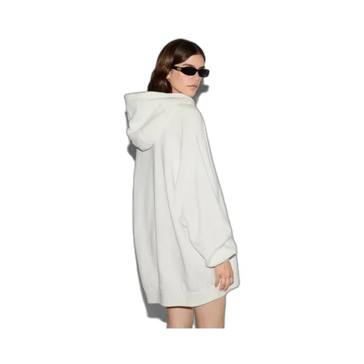 Cotton jersey hooded sweatshirt