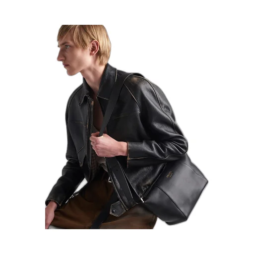 Leather shoulder bag