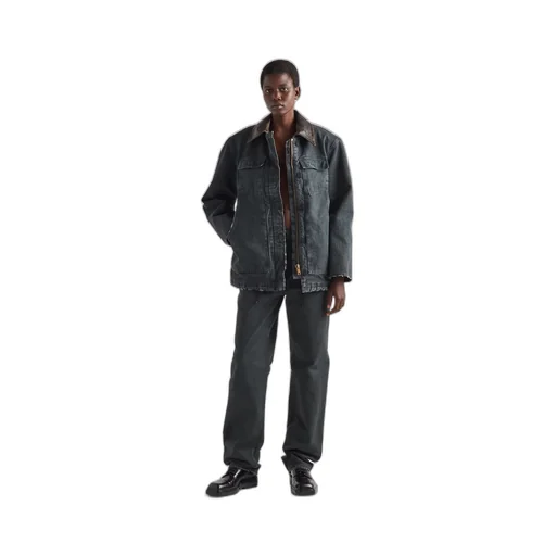 Canvas trucker jacket