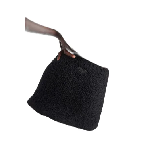 Bouclé mohair miniskirt